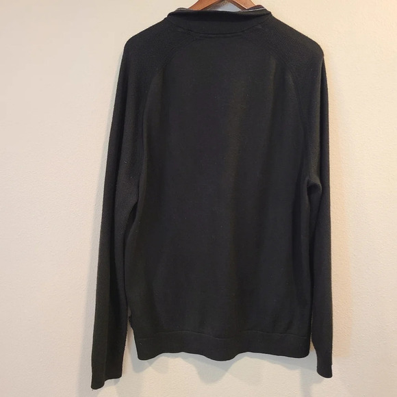 Ted Baker Lostit Black Quarter Zip Sweater - Picture 5 of 6